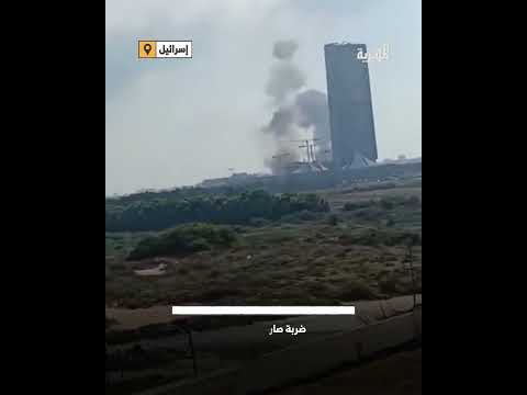 شاهد لحظة تفجير صواريخ إيرانية مقر الموساد الإسرائيلي