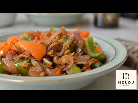 SALTED ANCHOVIES & VEGETABLES STIR FRY✔️ Abobi Tadi ✔️ Ndudu by Fafa