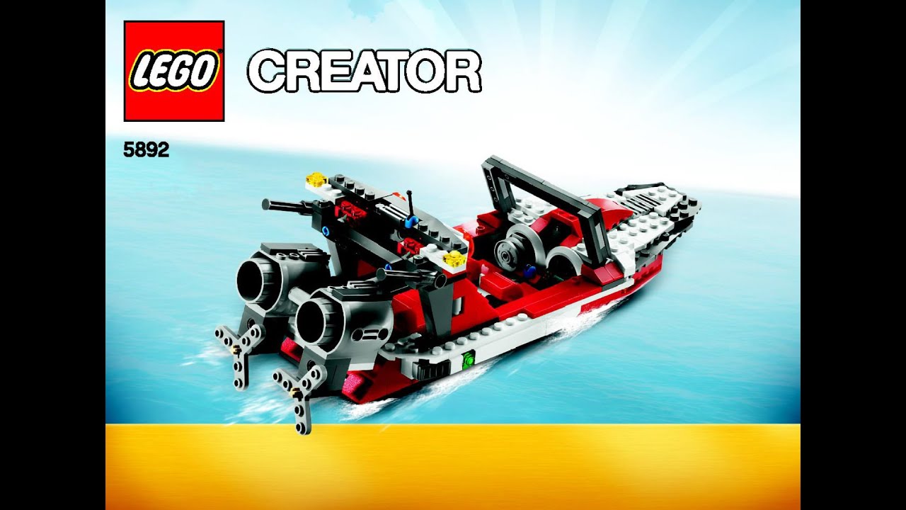 Lego Sonic Boom Jet, Boat, Plain 5892 set instructions - YouTube