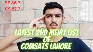 Comsats Lahore 2nd Merit List || Life At Comsats University Islamabad