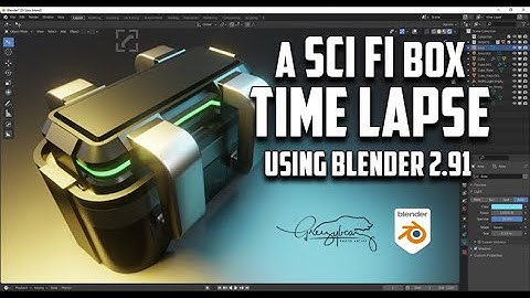A SCI FI CREATION TIME LAPSE IN BLENDER 2.91
