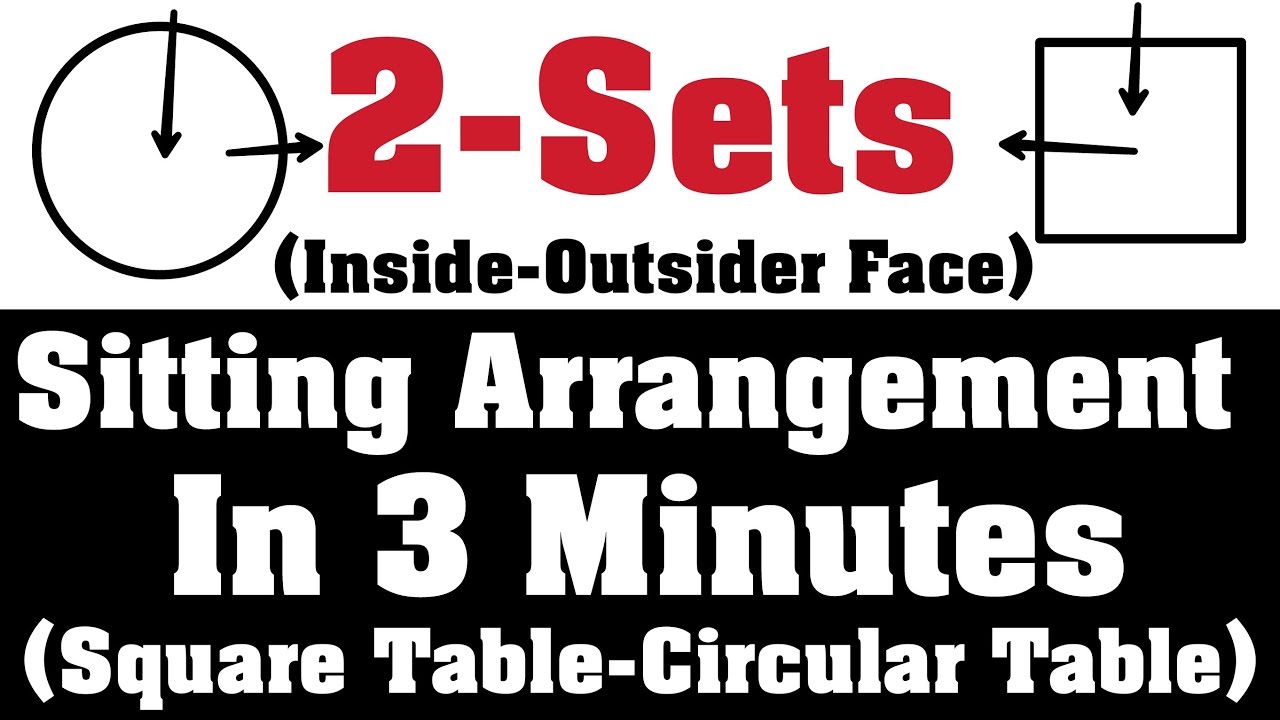 sitting arrangement in reasoning shortcuts hindi in 3 minuts maximum