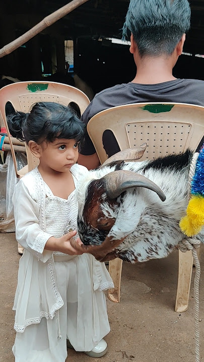 CUTE BABY WITH GOAT #shorts #shortsfeed #shortvideo #trendingshorts #viralshort #cute #goatfarming