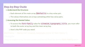 How to Access a Specific Value in a Multidimensional Array in PHP
