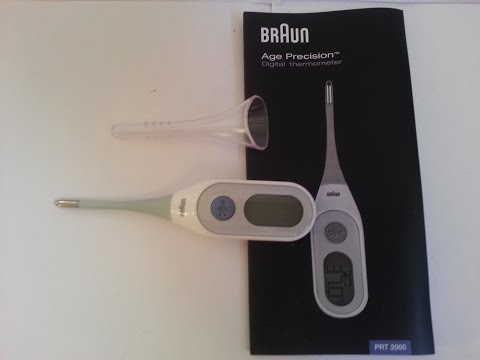 Braun PRT 2000 Age Precision Digital Thermometer Unboxing and Test