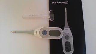 Discipline kubus Onzuiver Braun PRT 2000 Age Precision Digital Thermometer Unboxing and Test - YouTube