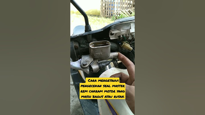 How to Check if Your Motorcycle Disc Brake Master Seal is Still Good or Damaged