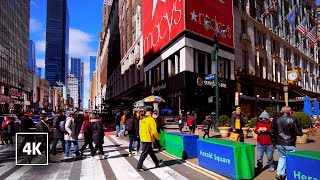 New York Walk 4k - Explore Manhattan on a Sunny Day