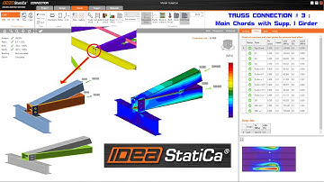 Spantverbinding (hoofdkoorden + I-ligger) - Serie stalen verbindingsontwerpen met IDEA STATICA - ...