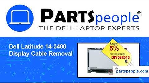 Dell Latitude 3400 (P111G001) Display Cable How-To Video Tutorial