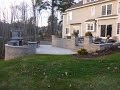 Backyard outdoor living space makeover landscaping time lapse