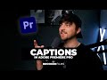Create Captions in Adobe Premiere Pro