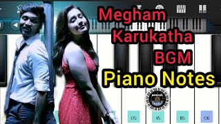 Megham Karukatha | Thiruchitrampalam | Simple Piano Notes | Anirudh | Dhanush