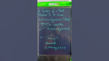Position of a Point Relative to a line #iit #iitjee #tgtpgtexam #physicswallah