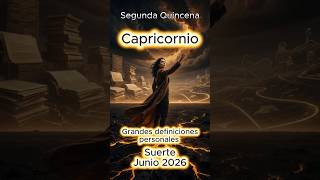 CAPRICORNIO ♑ Grandes definiciones personales