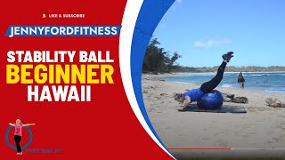 Stability Exercise Ball Workout | 33 Minute Express Physioball Exercise Routine | Total Body Fitness screenshot 1
