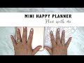 Plan with Me | Mini Happy Planner (Hobonichi Weeks kit) | August 3 -  9, 2020