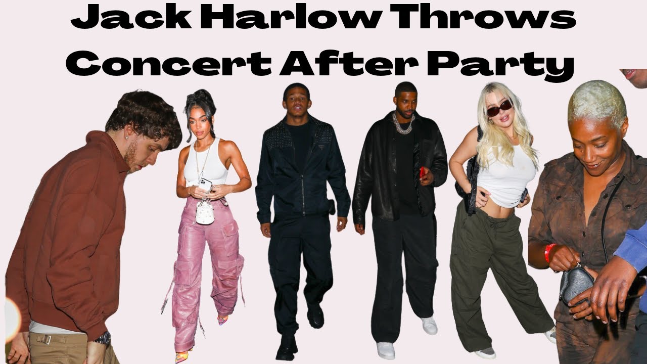 Jack Harlow Hold Star Studded Concert After Party With Guest Tristan Thompson Tiffany Haddish & MORE