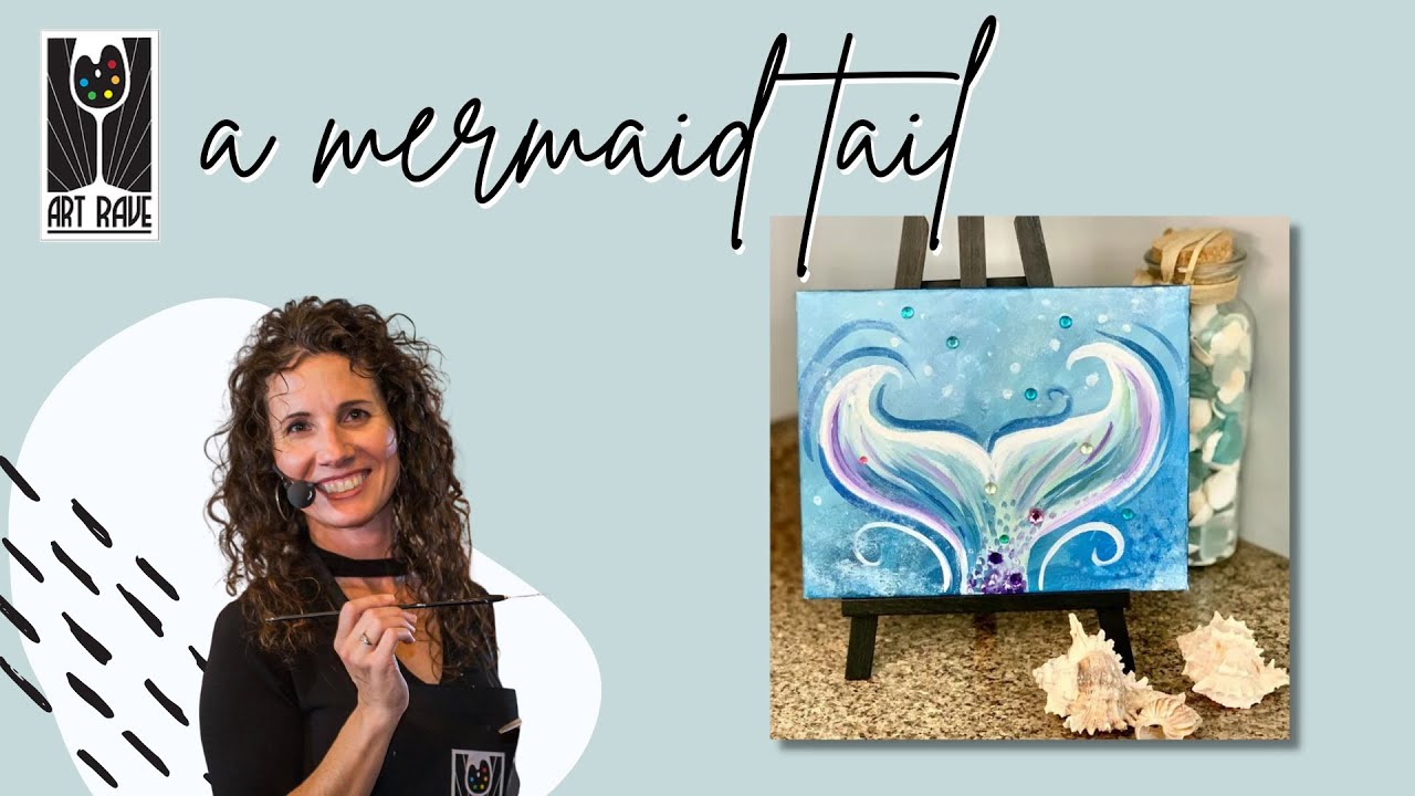 A Mermaid Tail Painting Tutorial for Kids! YouTube