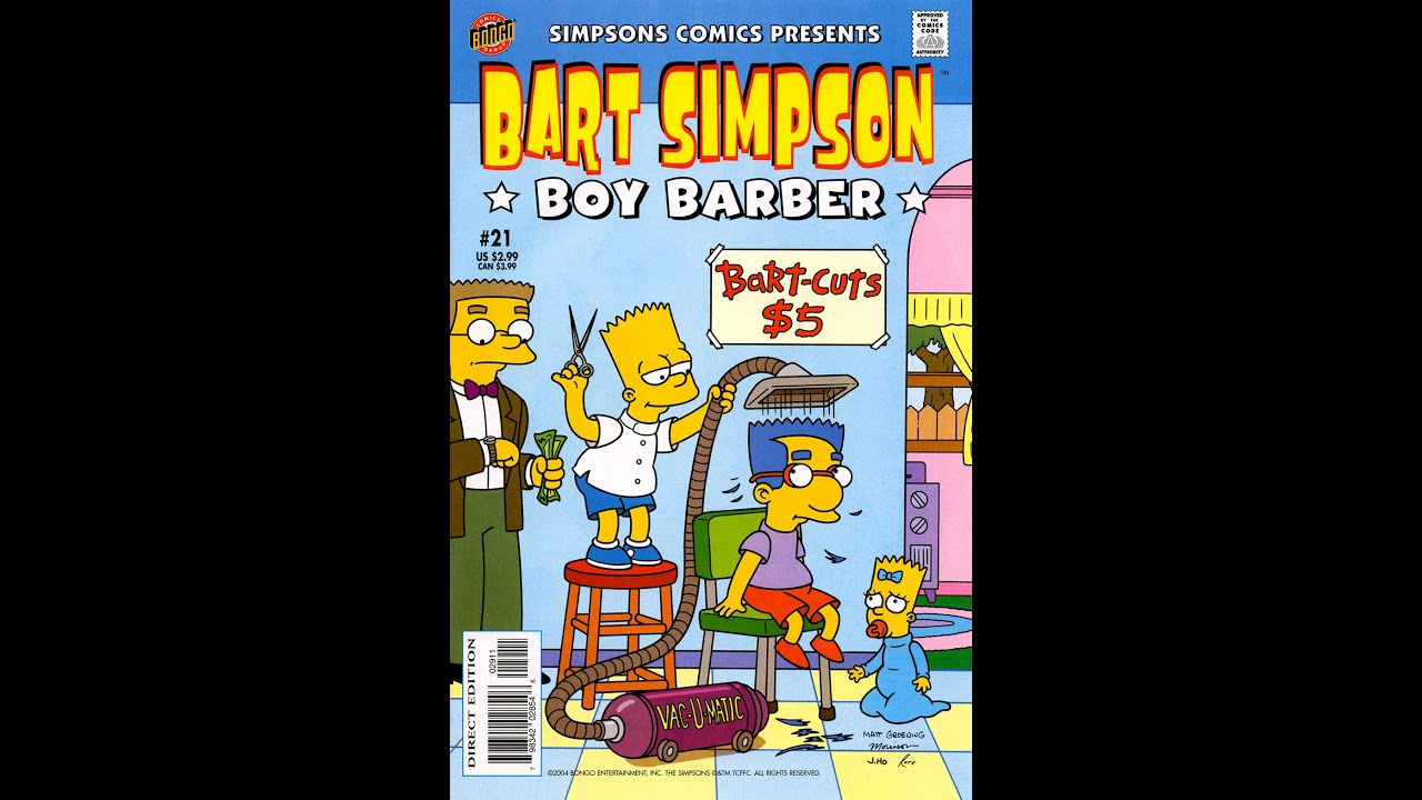 Bart Simpson Comics 21 Youtube 