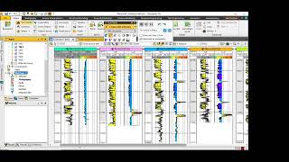 Log analysis with petrel