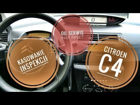 Citroen C4 Kasowanie Inspekcji Serwisowej /Oilserwis /Inspection Reset - Youtube