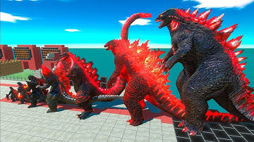 EVOLUTION of DEVIL GODZILLA 2014 Size Comparison VS Team BIOLLANTE + MECHAGODZILLA 2021 + KING KONG