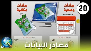 ArcMap - تعرف على مصادر البيانات المكانية والوصفية في الـ GIS لرسم الخرائط