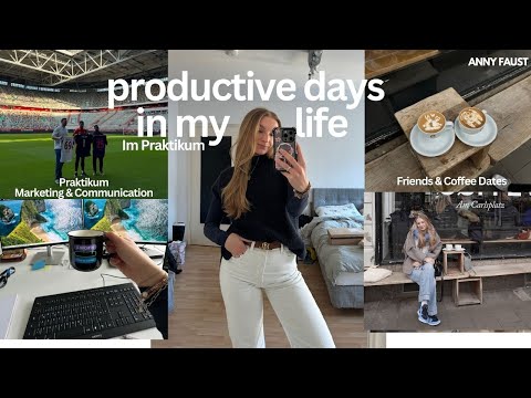 produktiver VLOG | praktikum - working 9-5 | mental health talk - friends & coffee