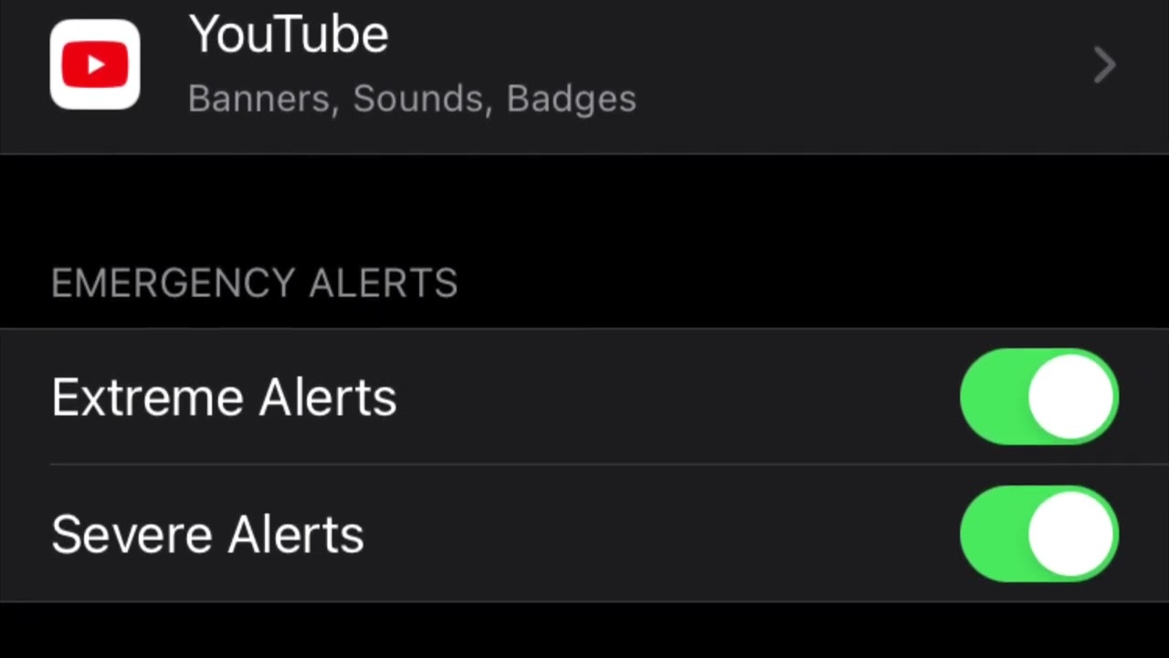 iPhone - how to disable government emergency text alerts