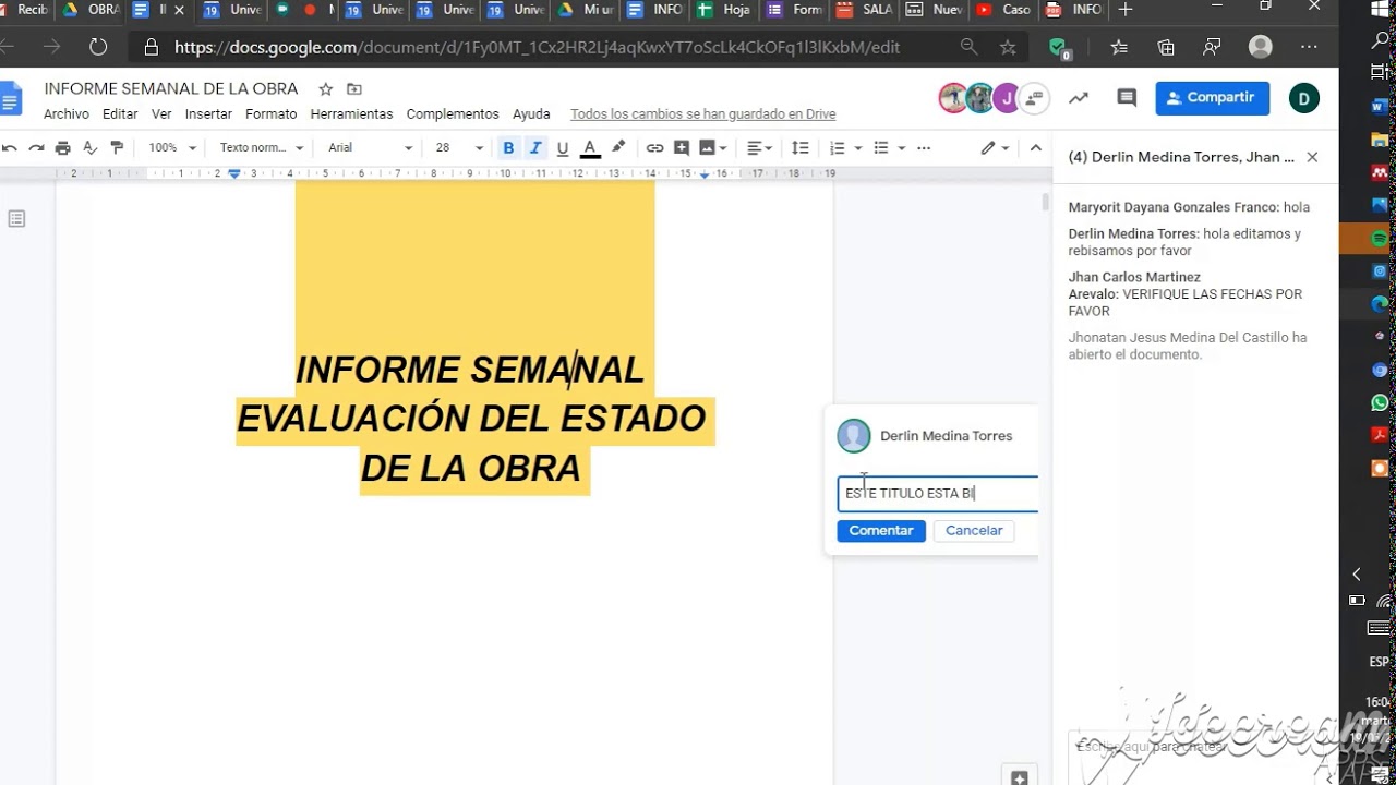 Editando documentos compartidos en Google Drive - YouTube