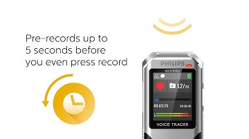 DVT4010 Philips Voice Tracer - Pre-recording function - EN