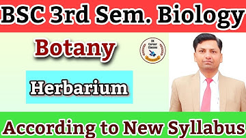 B.Sc. 2 Year 3rd Sem Botany Class 01 Topic : Herbarium | B.Sc Biology By D.K.Sir  @dkcareerclasses