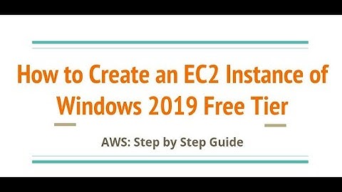 AWS - Create an EC2 Instance - Windows 2019 Free Tier, Connect via RDP from a Ubuntu/Linux Machine