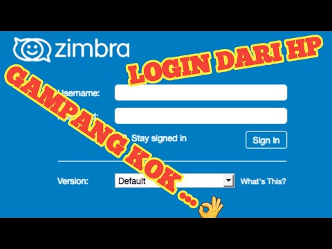 Cara Membuka Zimbra Web Mail Menggunakan HP atau Jaringan Pribadi dari Rumah/Luar Pabrik