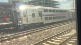 NJ Transit Northeast Corridor Local Train #3850 to New York arriving Metropark w/Multilevels