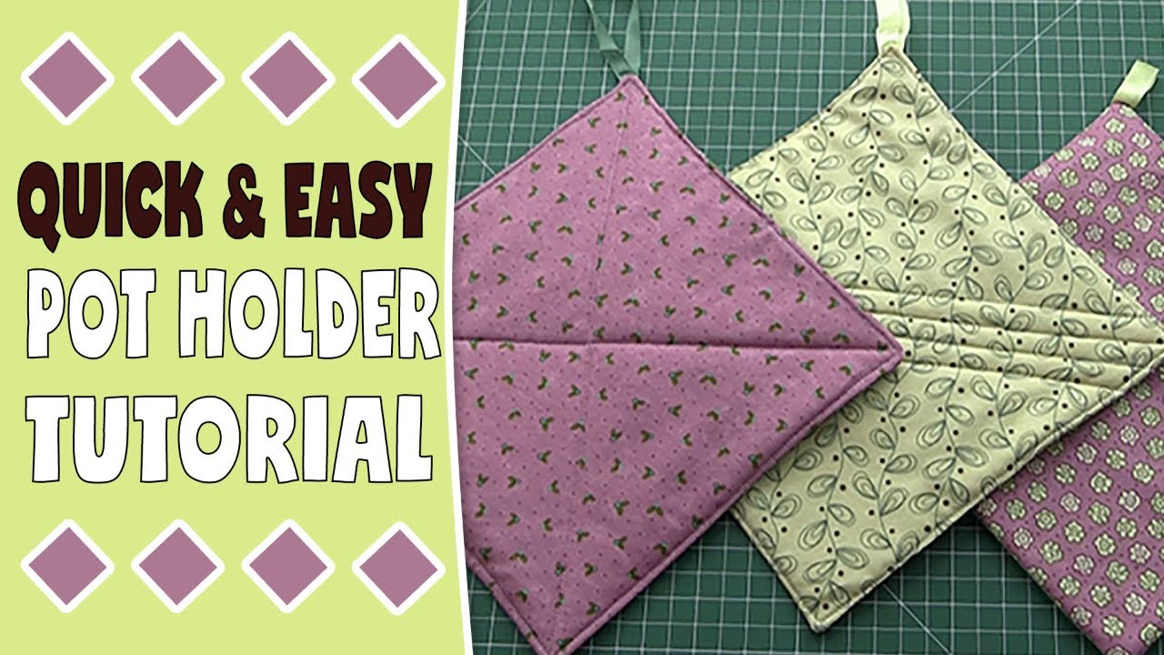 Cute and Easy Potholders to Sew (Video & Pic Tutorial)