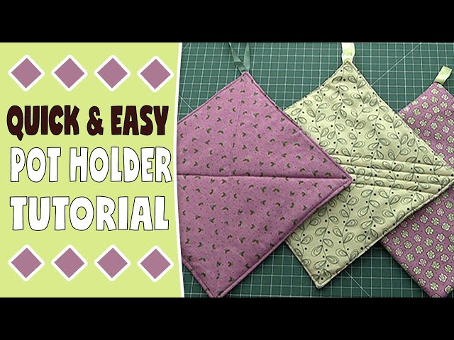 Sew your own easy heavy-duty POT HOLDERS tutorial +Free