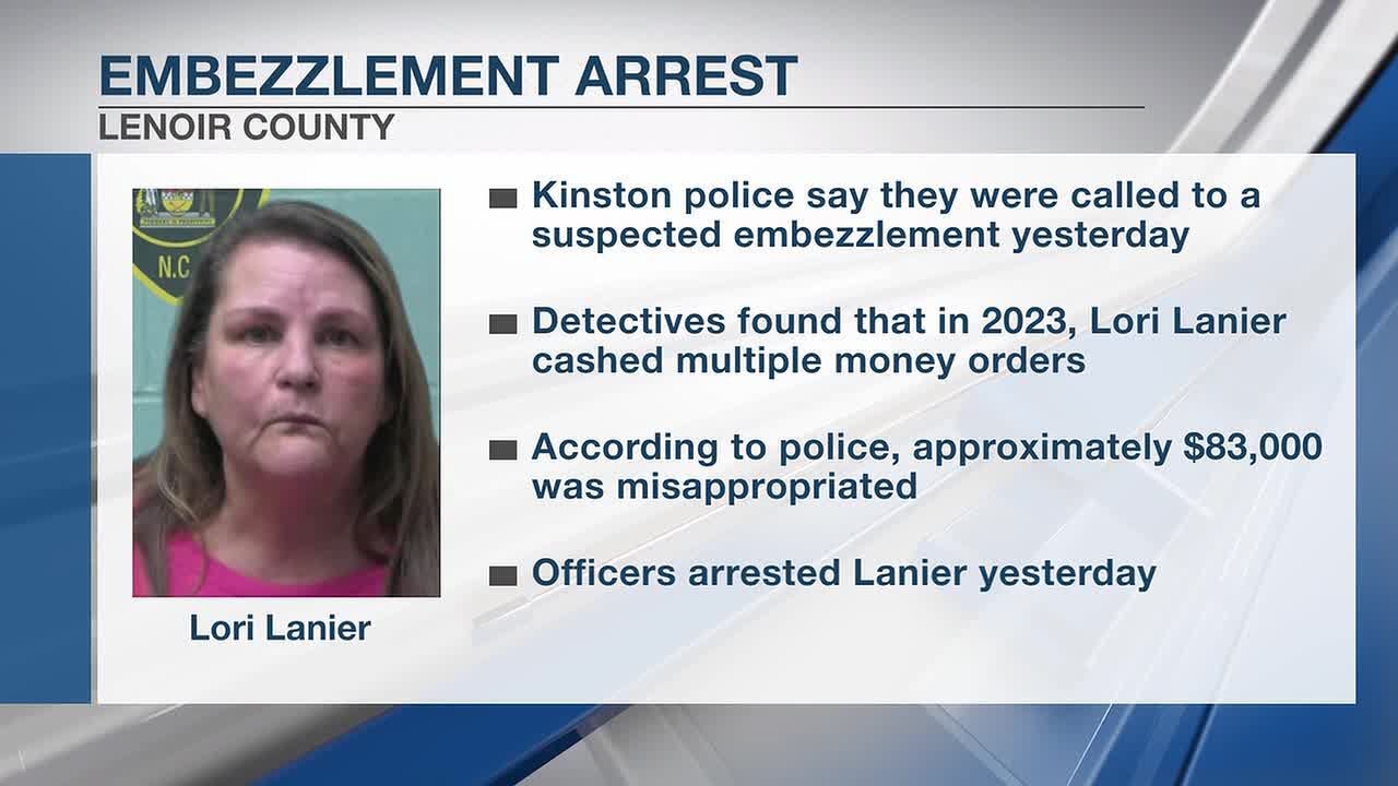 11AM: POLICE: Lenoir County woman accused of embezzling thousands from ...