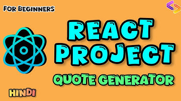 React JS Random Quote Generator App Tutorial (Step-by-Step)