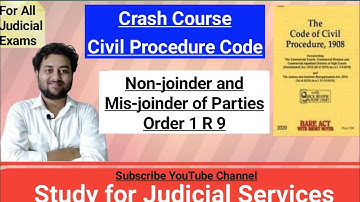Non-joinder and Mis-joinder of Parties | Necessary Party | Proper Party #civilprocedurecode