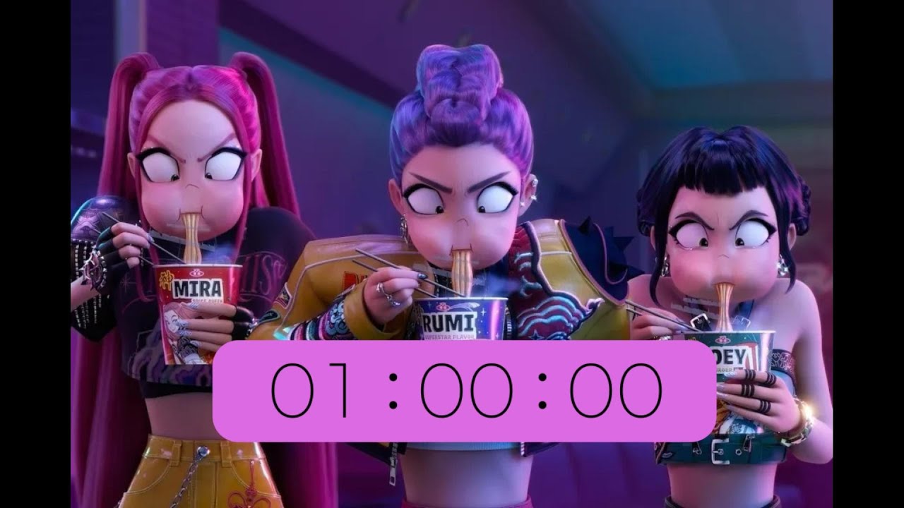 1 minute Countdown timer - K-POP Demon Hunters theme