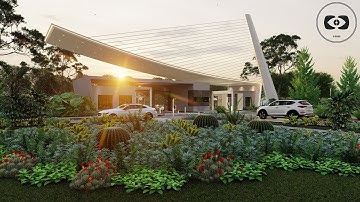 LUMION 12 - MODERN GATE DESIGN - OLKARIA GATE ANIMATION 01