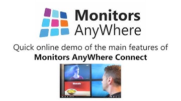 Monitors AnyWhere  Connect v3 - Quick online demo