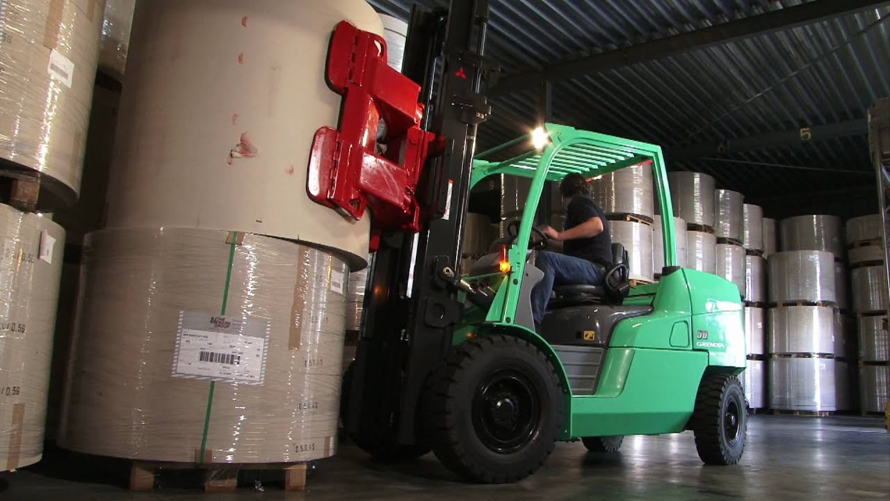 Grendia Ex From Mitsubishi Forklift Trucks Paper Clamp Application Youtube