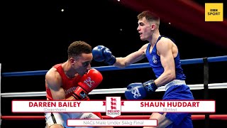NACs Male 2022 Under 54kg Final: Darren Bailey vs Shaun Huddart