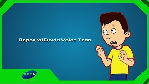 Cepstral David Voice Test