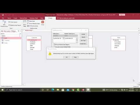Relationship  Error  In Ms access
