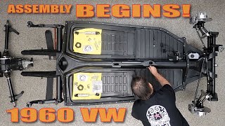 Classic 1960 Volkswagen Convertible Beetle Chassis Restoration BEGINS | Airkewld | Chassis Kings