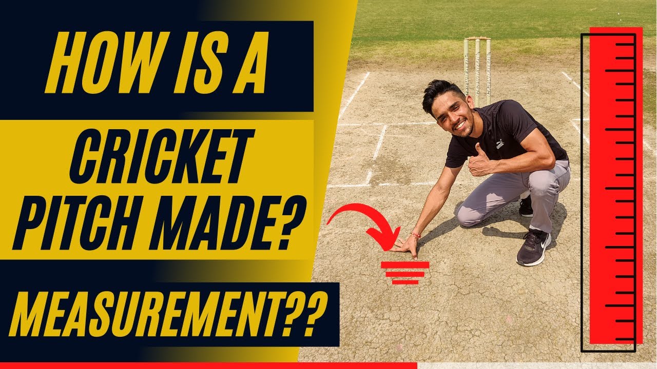 HOW IS A CRICKET PITCH MADE CRICKET PITCH MEASUREMENT AND MARKING